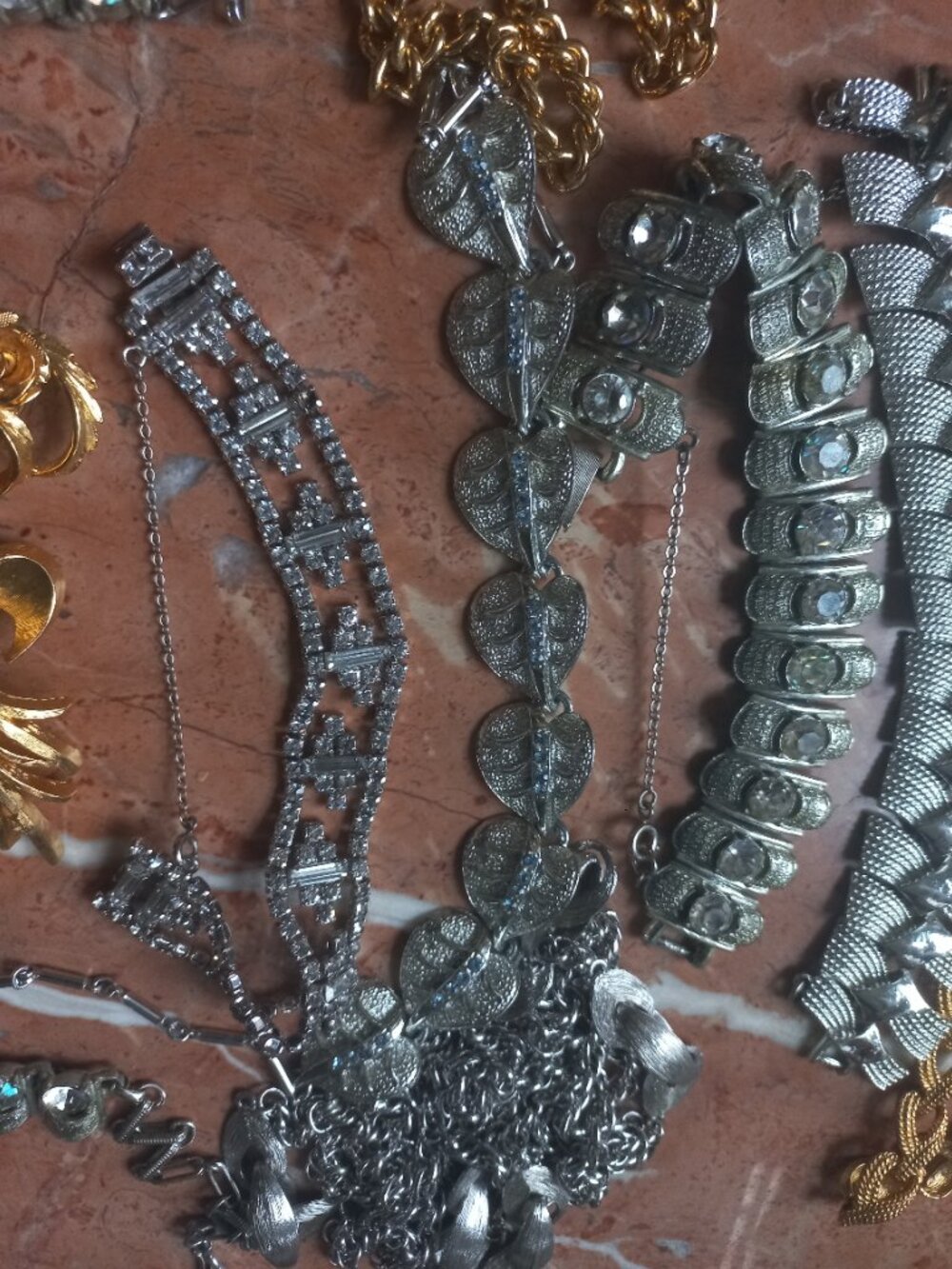 Vintage mix of 12 necklaces bracelets Coro Monet Napco